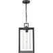 Ellway 1 Light 9 inch Textured Black Outdoor Hanging Lantern
